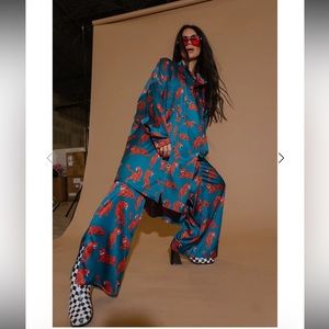 Dressed in LaLa. Trendy two piece luxury streetwear.